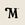 Close up of the Marlow wordmark 'M' on a cream background.